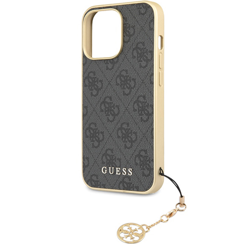 Etui Guess 4G Charms Collection do iPhone 14 Pro Max, szare